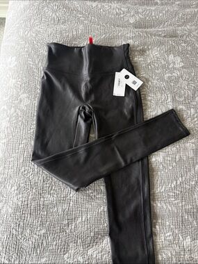 Spanx Petite Small Faux Leather Leggings